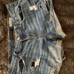 Distressed Denim shorts